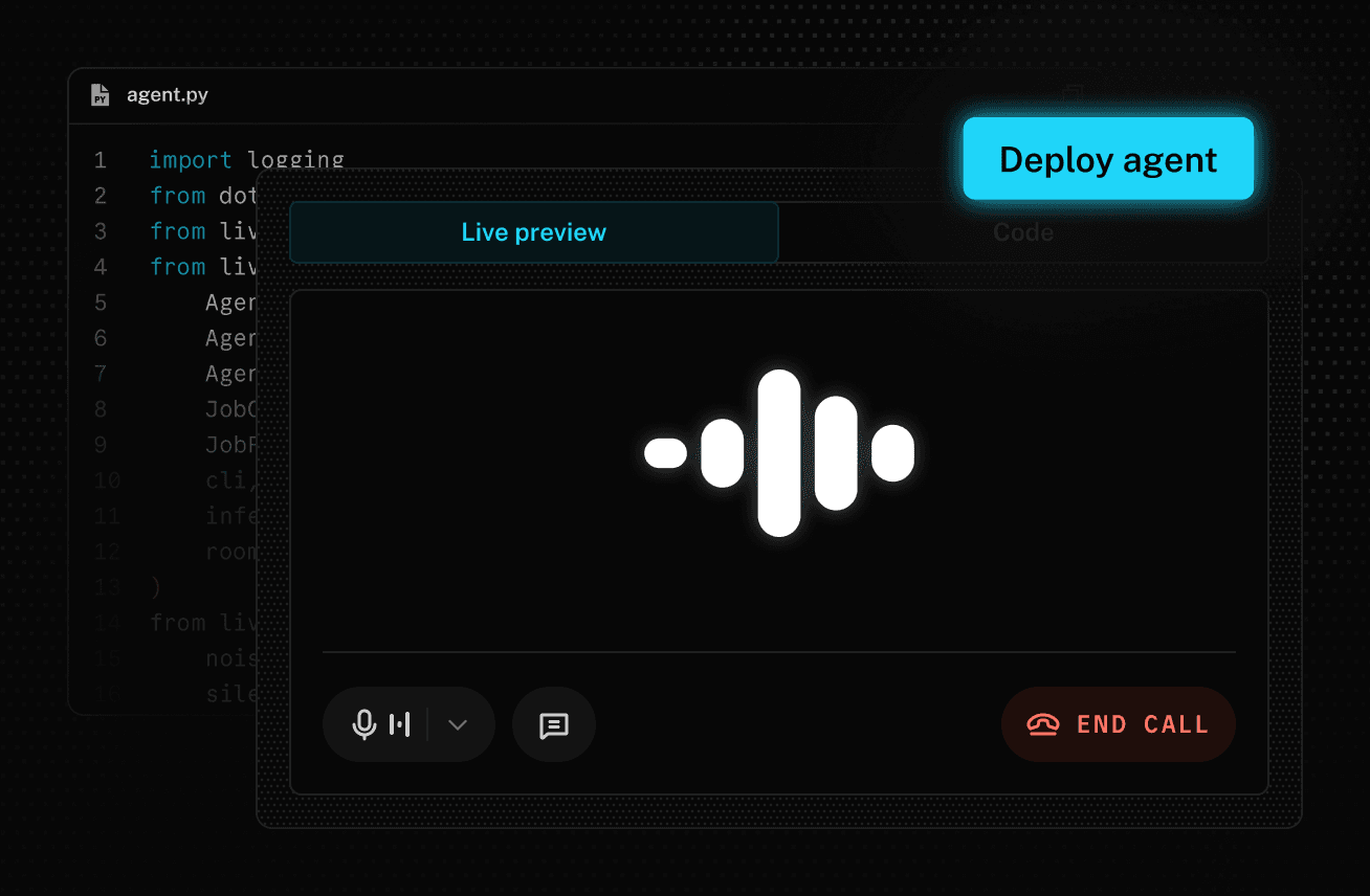 Live preview and Deploy agent button in Agent Builder
