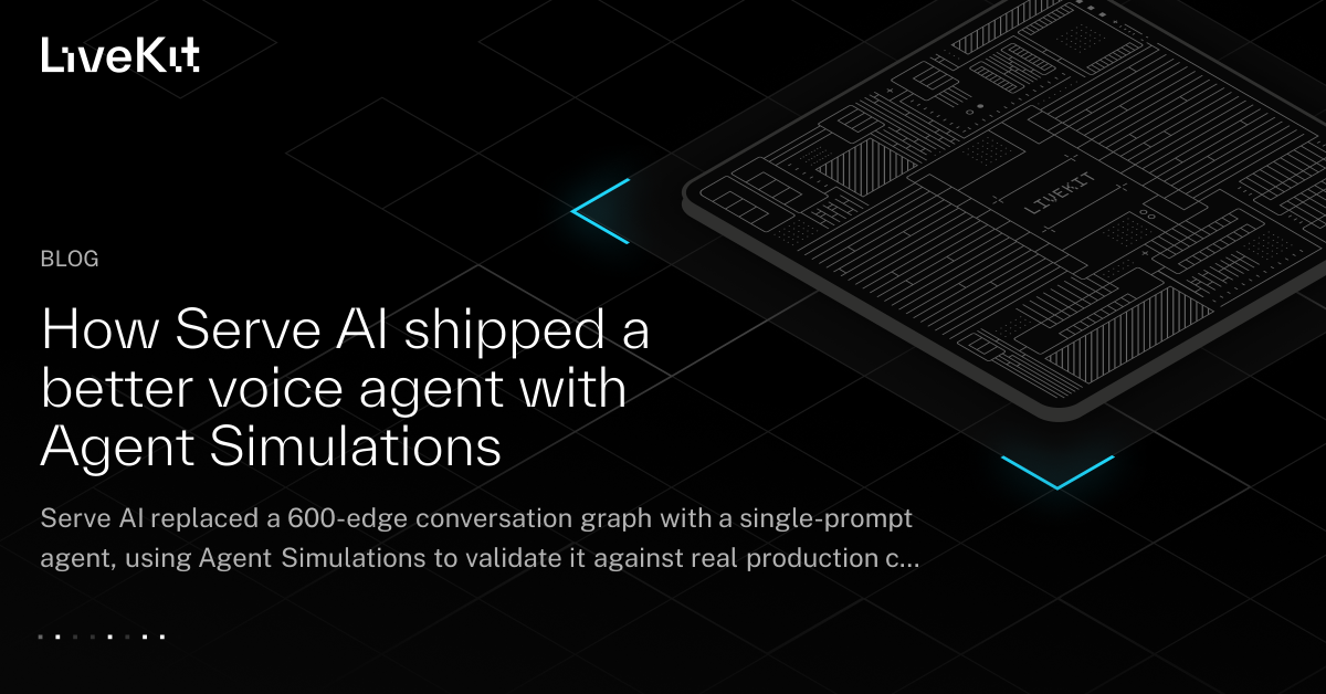 How Serve AI shipped a better voice agent with Agent Simulations